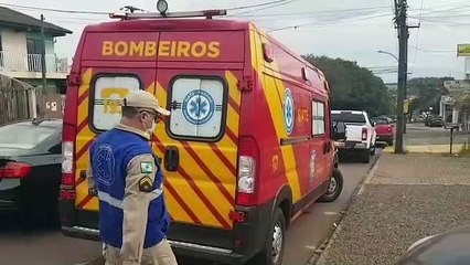 Mulher fica ferida após acidente de trânsito no Bairro São Cristóvão