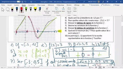 STI2D - Correction interrogation 1 - Les fonctions - 2023