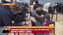 Misiones inmunizó al 50% de los niños de entre 3 meses y 4 años