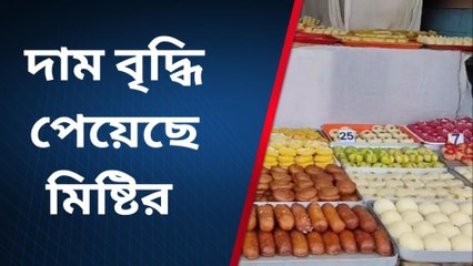 নদীয়াঃ দাম বৃদ্ধি পেয়েছে মিষ্টির