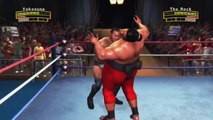 Yokozuna With Mr. Fuji Versus The Rock (WWE Legends Of WrestleMania)