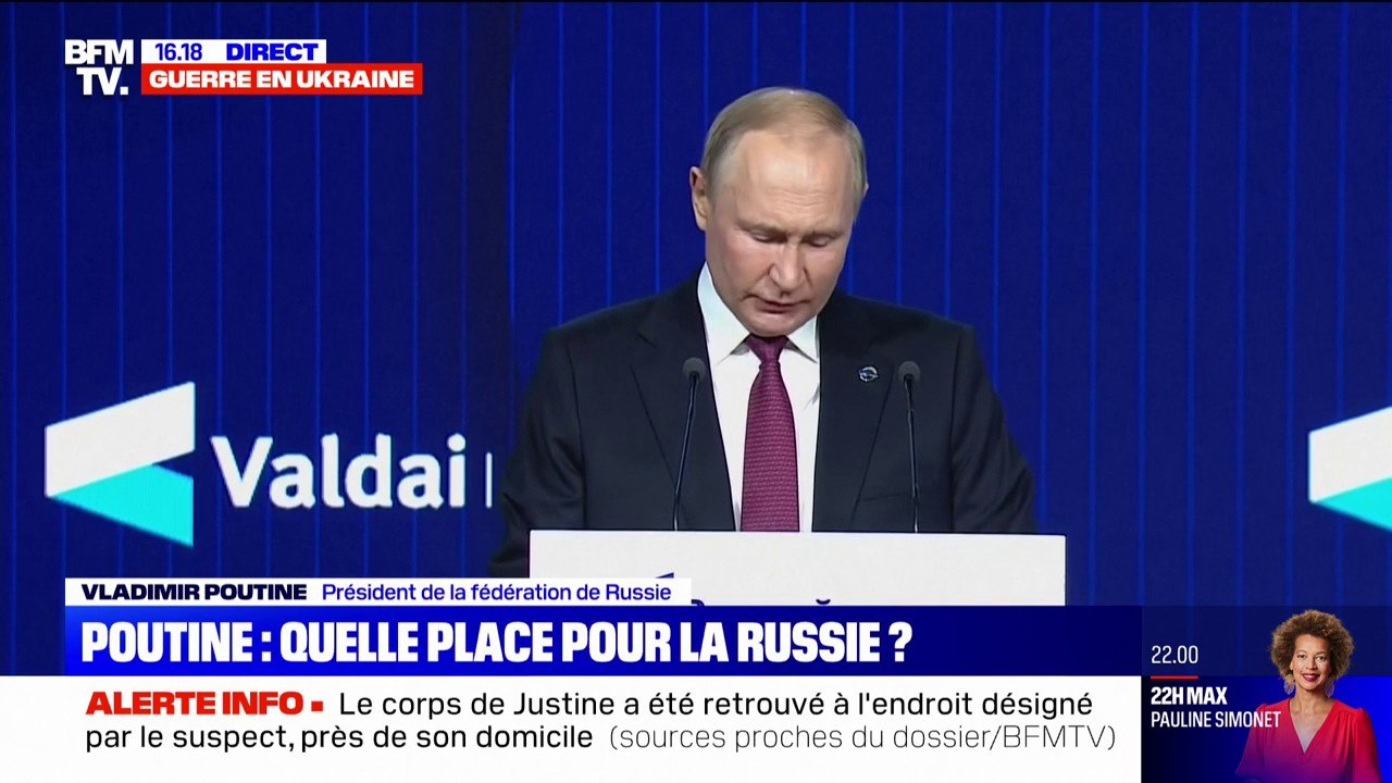 Vladimir Poutine accuse l'Occident d'avoir "commis des fautes"