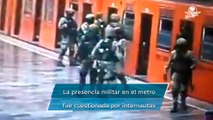 Militares “practican” en el Metro de CDMX para disuadir atentados terroristas