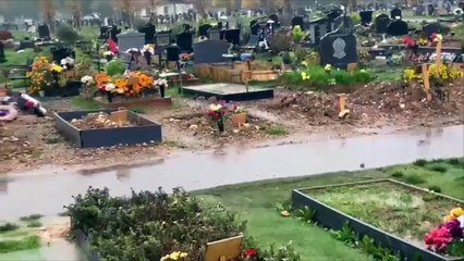 Mourners take action over flooded Luton cemetery