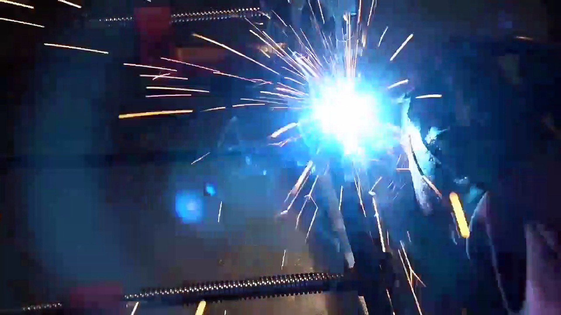 ⁣Forging a Copper Damascus Katana Process