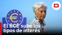 El BCE sube los tipos de interés en tres cuartos de punto, hasta el 2 %