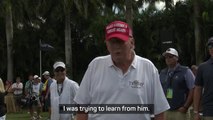 Trump 'trying to learn' from Koepka at LIV Pro-Am