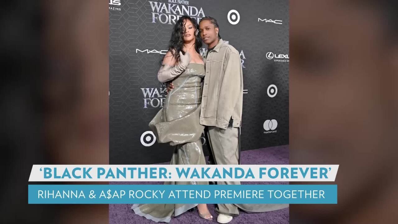 Rihanna and A$AP Rocky Have Date Night on Red Carpet of 'Black Panther: Wakanda Forever' Premiere