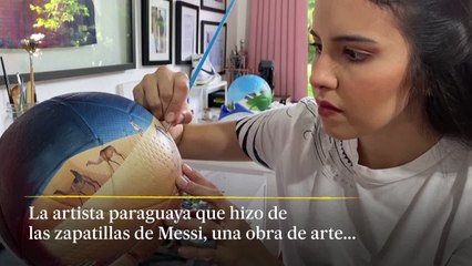 La artista paraguaya que rediseñó las zapatillas de Messi vuelve para dar color al Mundial de Qatar