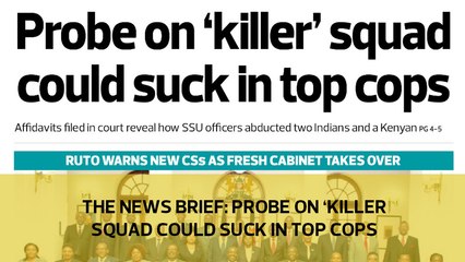 The News Brief: Probe on 'killer' squad could suck in top cops