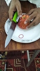 apple cutting skills. for a few hours fresh.