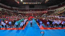 Dünya Ümit Genç U21 Karate Şampiyonası'nın açılış seremonisi yapıldı