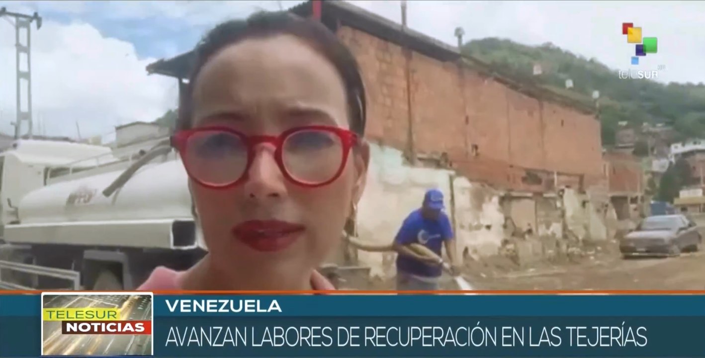 Venezuela intensifica trabajos de saneamiento en Las Tejerías