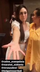 CELINE EVANGELISTA  LIBURAN KE BALI SAMA MARSHEL WIDIANTO, RAFFI AHMAD DAN AYU DEWI