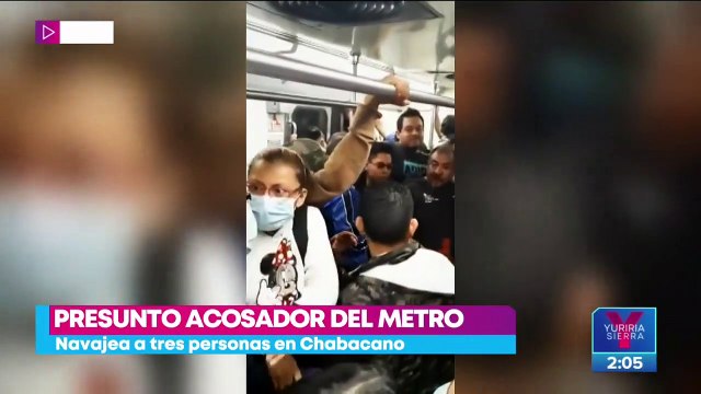 Detienen a presunto acosador que hirió a usuarios del Metro CDMX