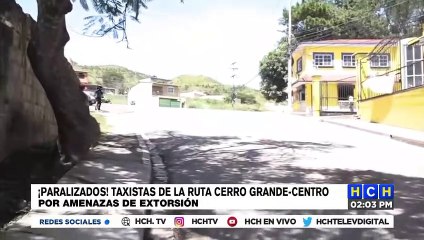 Download Video: ¡Terror! Paralizados taxis de ruta Cerro Grande-Centro por entrega de telefono extorsivo