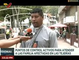 Cuerpos de seguridad y protección atienden a la población de Las Tejerías afectadas por las lluvias