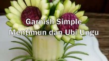 Garnish Simple Dari Mentium Dan Ubu Ungu