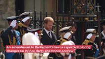 Replacement For Prince Harry and Prince Andrew? Parliament Changes Coming