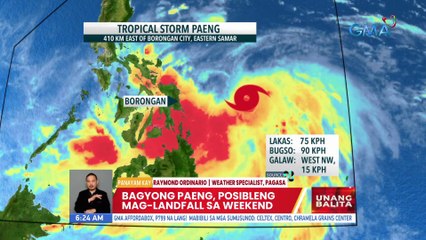 Bagyong Paeng, posibleng mag-landfall sa weekend - Weather update (October 28, 2022) | UB