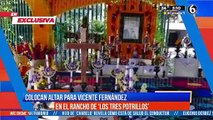 Colocan altar para Vicente Fernández en el rancho 