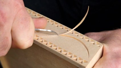 Chip carving creates designs on wood