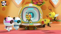 Baby Panda Rescues Honeybee  Super Rescue Team  Monster Cartoon  Kids Cartoon  BabyBus