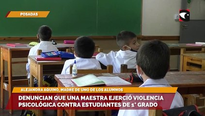 Denuncian que una maestra ejerció violencia psicológica contra estudiantes de 1° grado