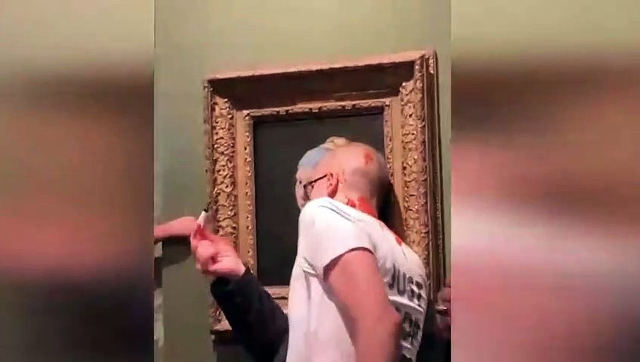 Çevreciler inci küpeli kız tablosuna da saldırdı