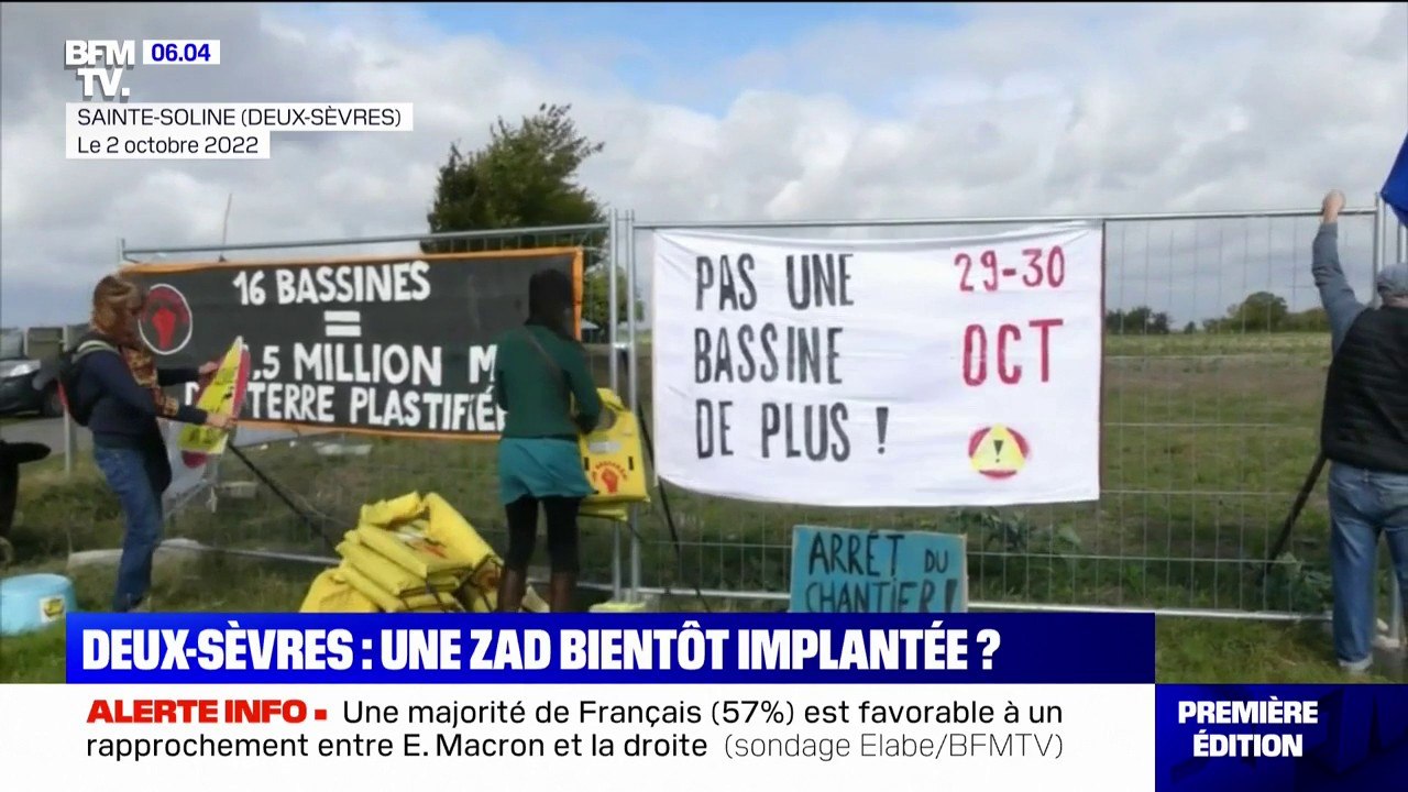Les autorités des Deux-Sèvres craignent l'implantation d'une ZAD contre les "bassines", ces réserves d'eau pour les agriculteurs