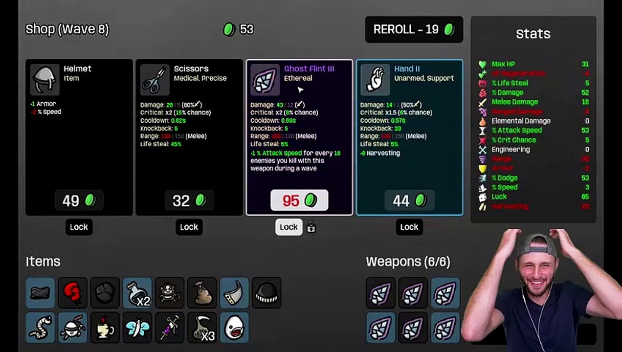 SSUNDEE Unlocking MAX Attack Speed Brotato