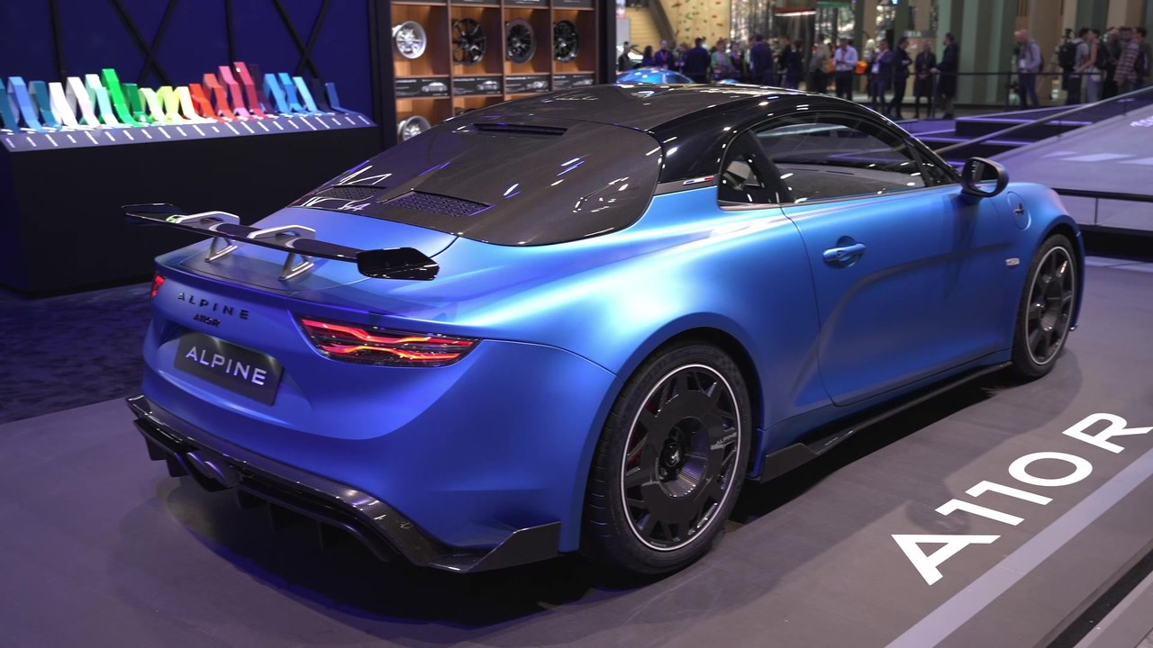 Der Alpine A110 R auf dem Pariser Autosalon 2022
