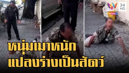 ข่าวเที่ยงอมรินทร์ | หนุ่มเมาหนัก แปลงร่างเป็นสัตว์หลายชนิด เสือ-ตะขาบ-ลิง มาครบ | 28 ต.ค.65