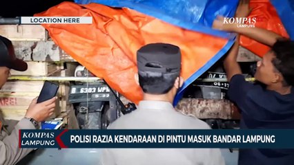 Download Video: Antisipasi C3, Polisi Razia Kendaraan di Pintu Masuk Kota Bandar Lampung