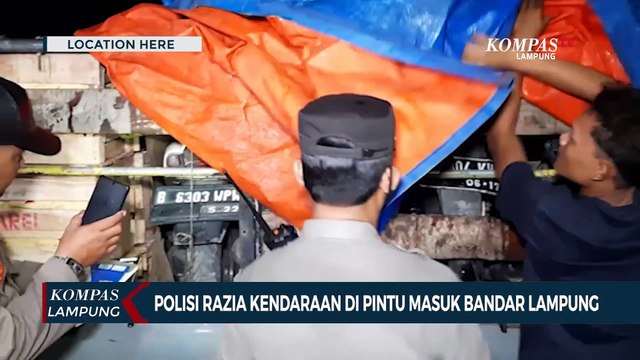 Antisipasi C3, Polisi Razia Kendaraan di Pintu Masuk Kota Bandar Lampung
