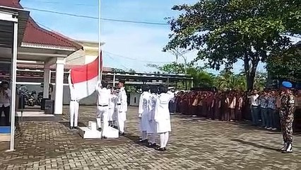 Kapolsek Caringin Bertindak Selaku lnspektur Upacara Pada Peringatan Hari Sumpah Pemuda