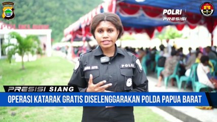Bripda Maria Theresia Antoh Laporan Operasi Katarak Gratis Diselenggarakan Polda Papua Barat