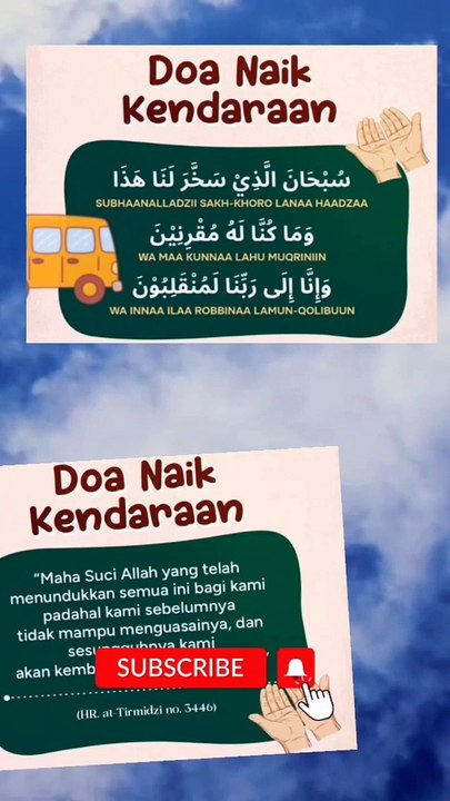 Doa naik kendaraan