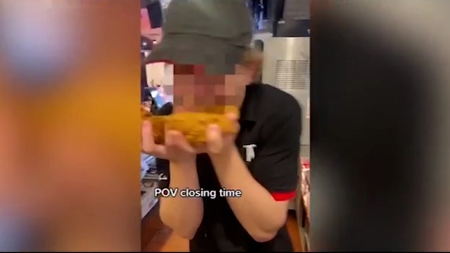 Ünlü fast food zincirinde skandal görüntüler