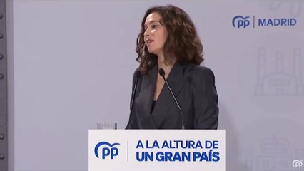 Isabel Díaz Ayuso: "Les falta esa cultura del esfuerzo"