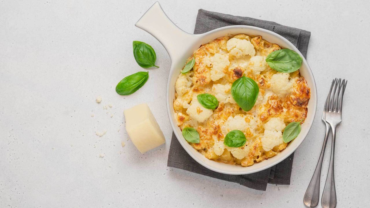 Rezepttipp: Blumenkohlauflauf mit Serrano