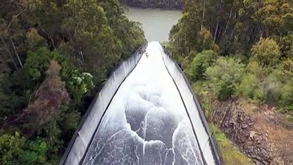 Thomson Dam Spills for first time in nearly 30 years