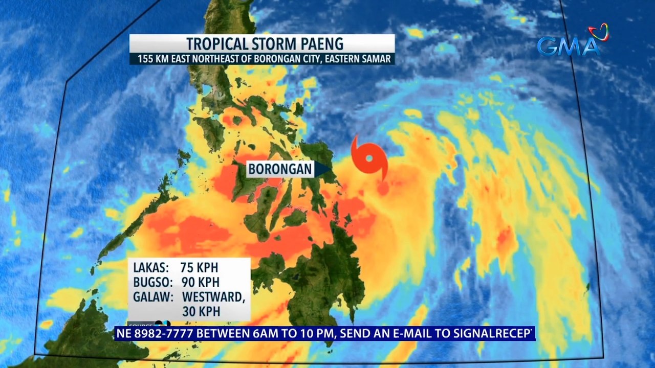 Bagyong Paeng, napanatili ang lakas habang luma...