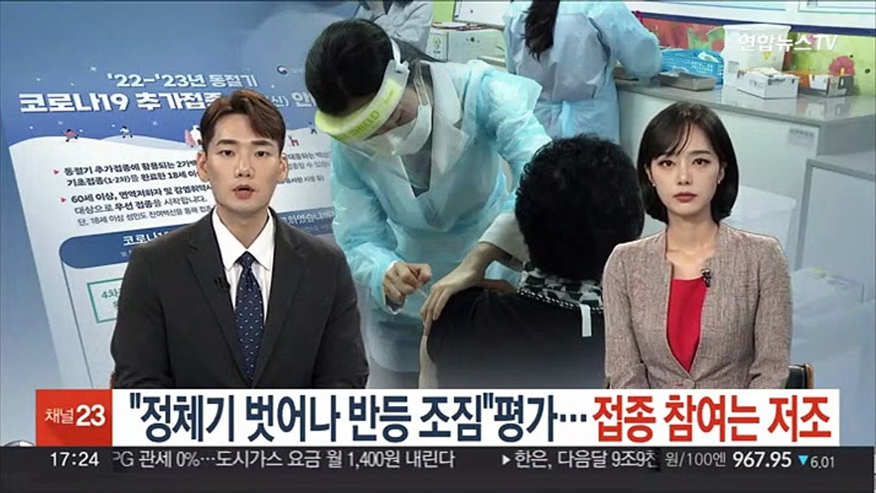 "정체기 벗어나 반등 조짐" 평가…접종 참여는 저조
