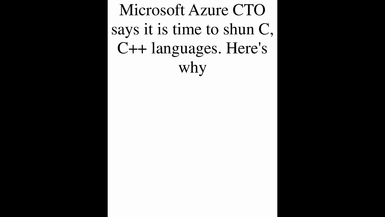 Microsoft azure cto says it is time to video dailymotion