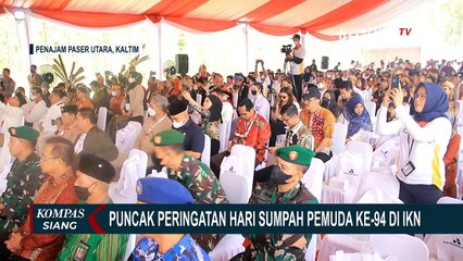 Momen Puncak Peringatan Hari Sumpah Pemuda ke-94 di Titik Nol IKN