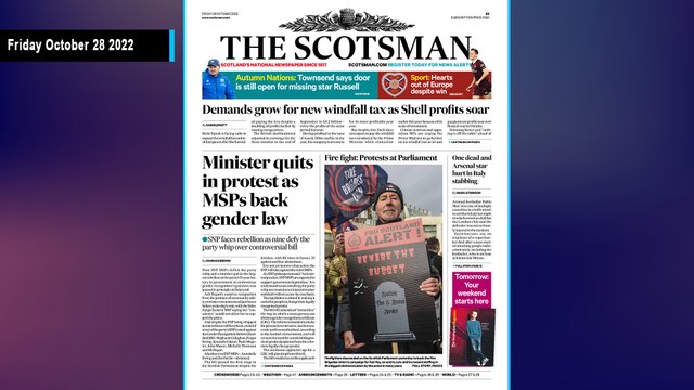 The Scotsman Bulletin Friday October 28 2022 #ElonMusk #Twitter #SCOvAUS #Rugby