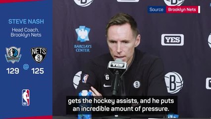 Nets' coach Nash waxes lyrical about Doncic