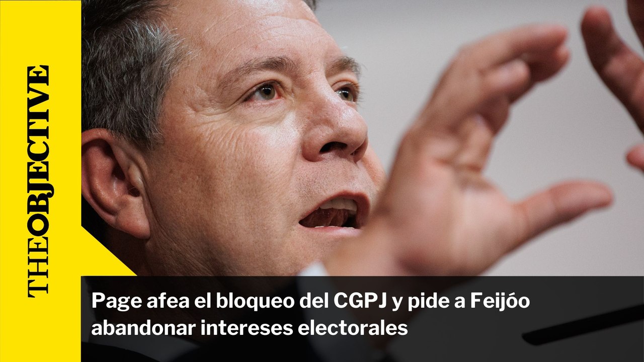 Page afea el bloqueo del CGPJ y pide a Feijóo abandonar intereses electorales