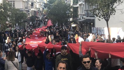 Samsun 1919 metre bayrakla yürüdü